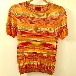 Missoni Short Sleeve Knit, Size US 4 (IT 40)